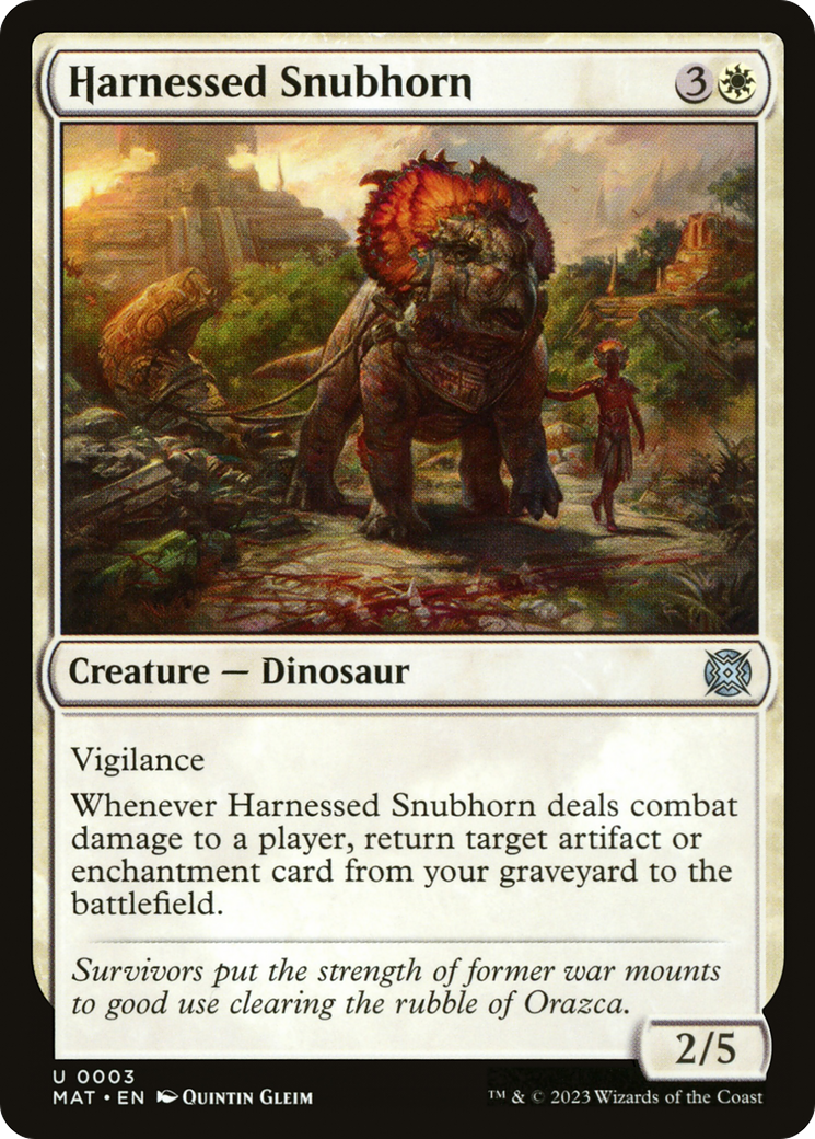 Harnessed Snubhorn [March of the Machine: The Aftermath] | Devastation Store