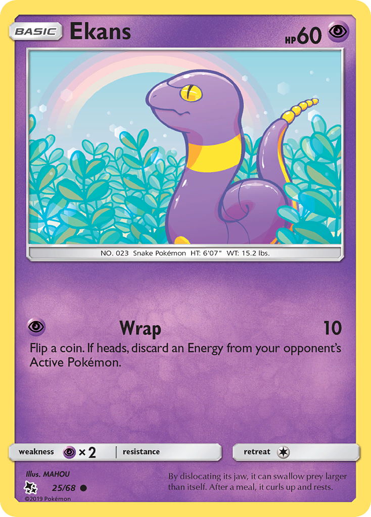 Ekans (25/68) [Sun & Moon: Hidden Fates] | Devastation Store