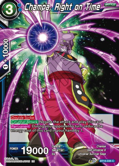 Champa, Right on Time [BT15-035] | Devastation Store