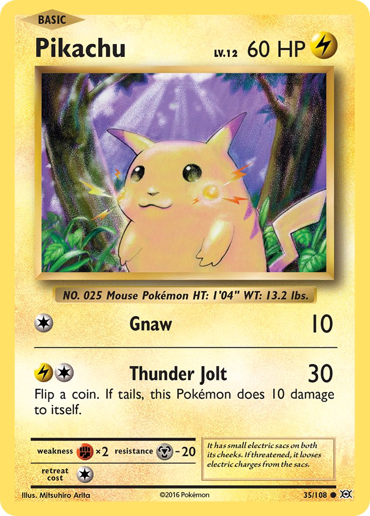 Pikachu (35/108) (Theme Deck Exclusive) (Cracked Ice Holo) [XY: Evolutions] | Devastation Store