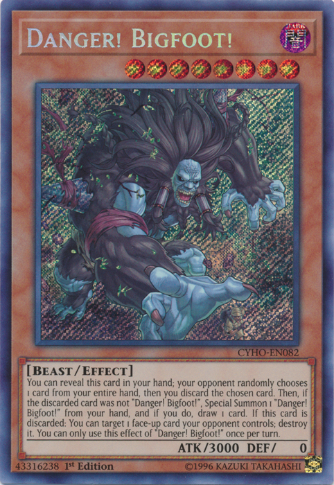 Danger! Bigfoot! [CYHO-EN082] Secret Rare | Devastation Store