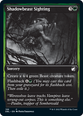 Shadowbeast Sighting [Innistrad: Double Feature] | Devastation Store