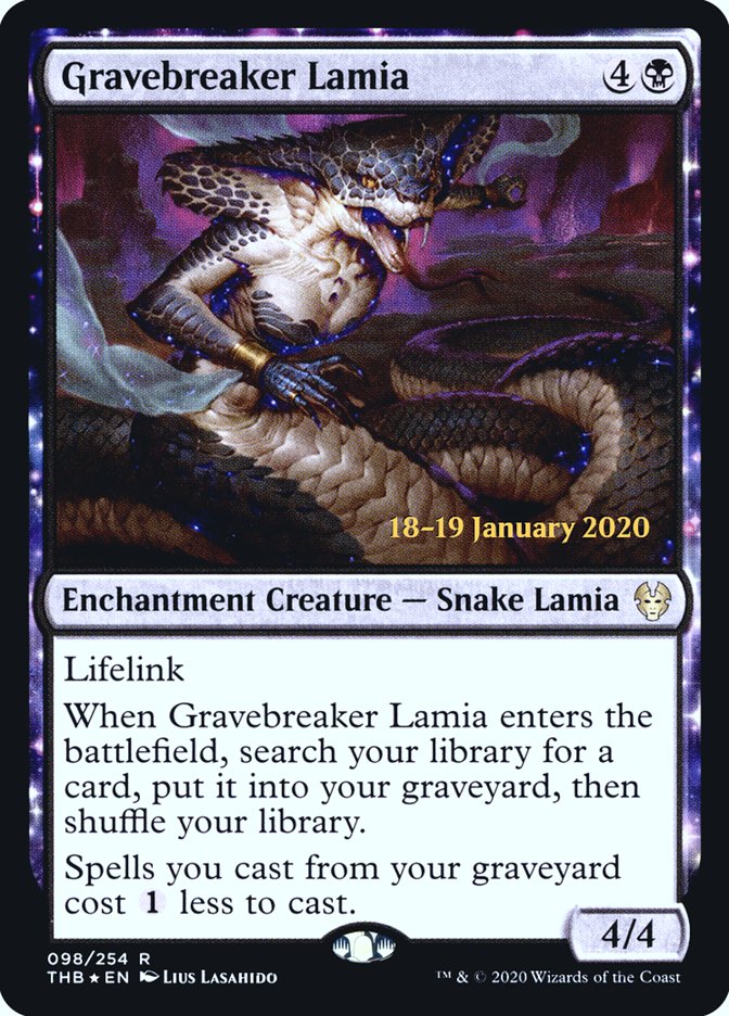 Gravebreaker Lamia [Theros Beyond Death Prerelease Promos] | Devastation Store