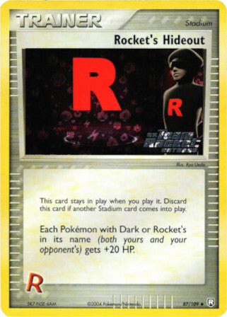 Rocket's Hideout (87/109) (Stamped) [EX: Team Rocket Returns] | Devastation Store