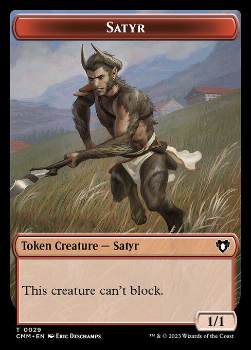 Clue // Satyr Double-Sided Token [Commander Masters Tokens] | Devastation Store