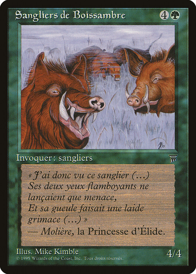 Durkwood Boars (French) - "Sangliers de Boissambre" [Renaissance] | Devastation Store