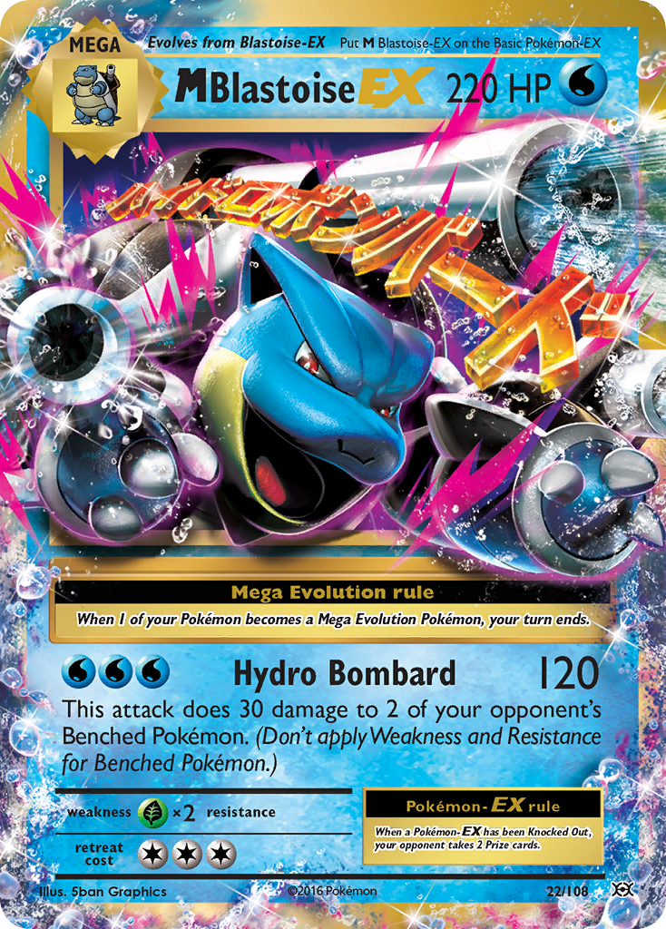 M Blastoise EX (22/108) [XY: Evolutions] | Devastation Store