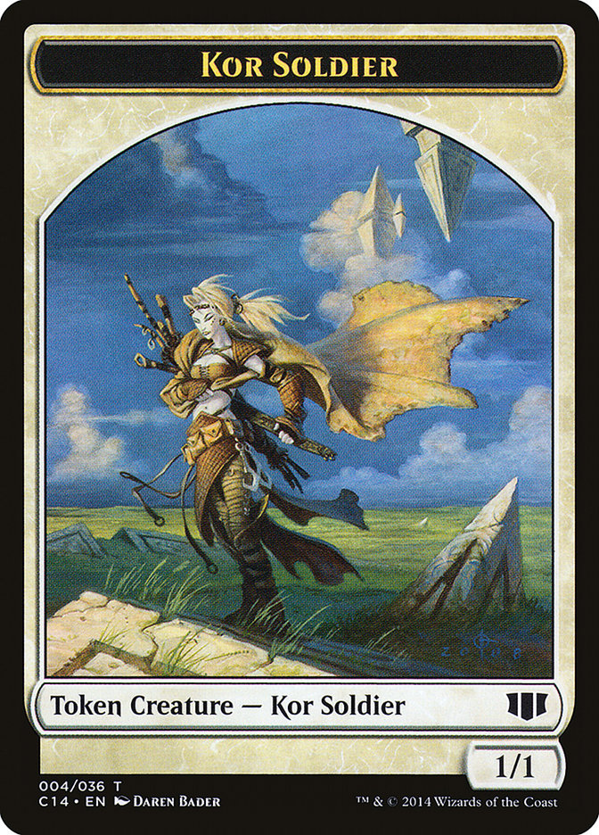 Kor Soldier // Pegasus Double-sided Token [Commander 2014 Tokens] | Devastation Store