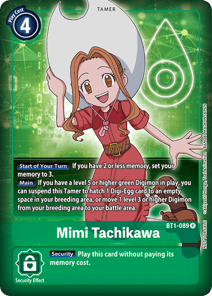 Mimi Tachikawa [BT1-089] (Buy-A-Box Promo) [Release Special Booster Ver.1.0 Promos] | Devastation Store