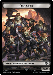 Orc Army (0018) // Food (0023) Double-Sided Token (Surge Foil) [The Lord of the Rings: Tales of Middle-Earth Tokens] | Devastation Store