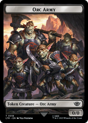 Orc Army (0018) // Food (0022) Double-Sided Token (Surge Foil) [The Lord of the Rings: Tales of Middle-Earth Tokens] | Devastation Store