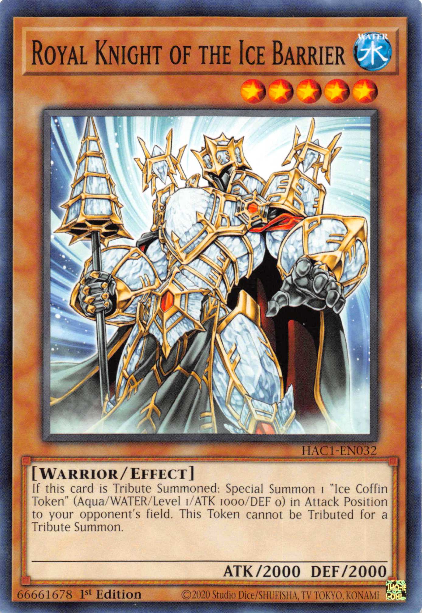 Royal Knight of the Ice Barrier (Duel Terminal) [HAC1-EN032] Parallel Rare | Devastation Store