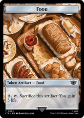 Treasure // Food (0022) Double-Sided Token (Surge Foil) [The Lord of the Rings: Tales of Middle-Earth Tokens] | Devastation Store