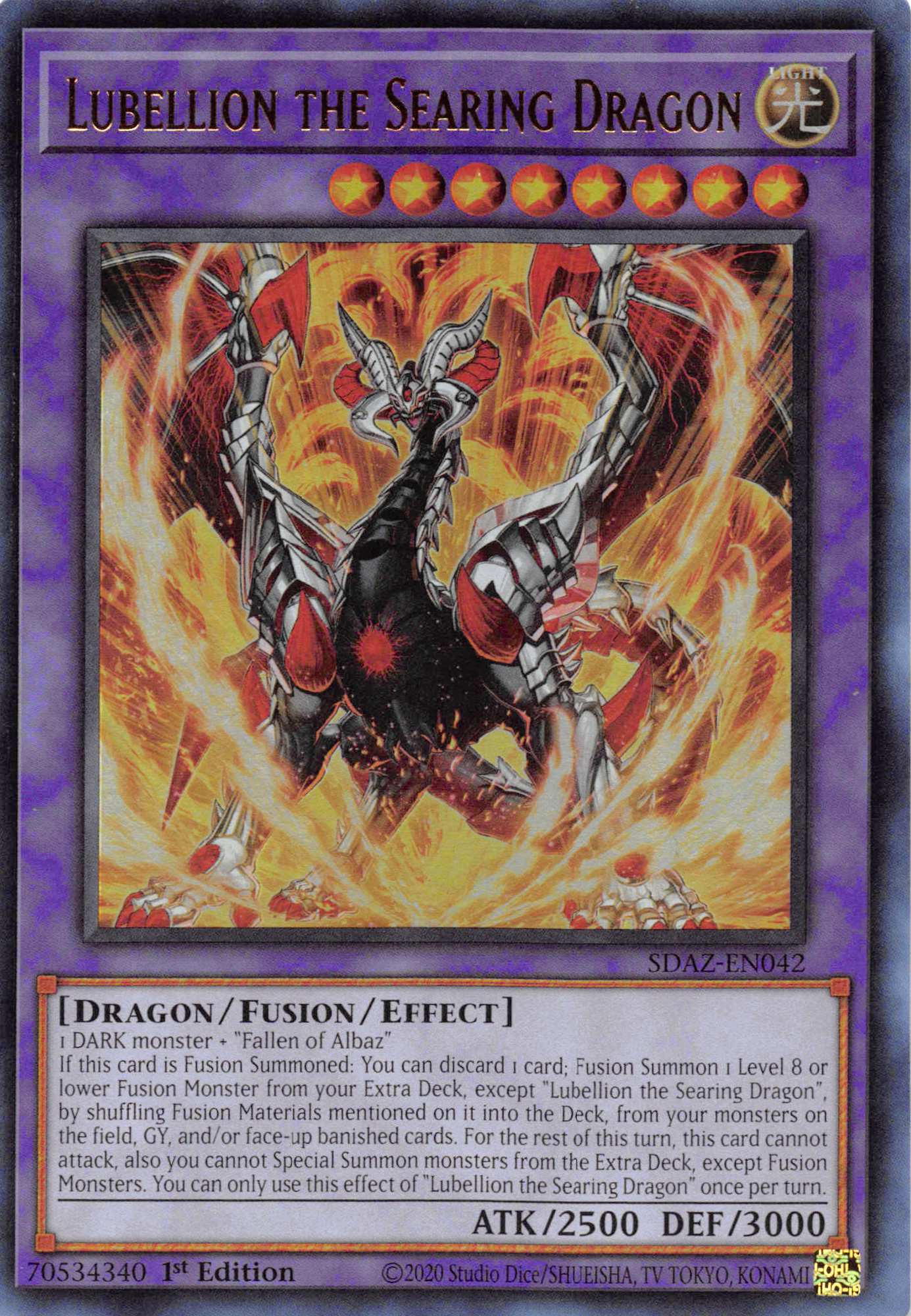 Lubellion the Searing Dragon [SDAZ-EN042] Ultra Rare | Devastation Store
