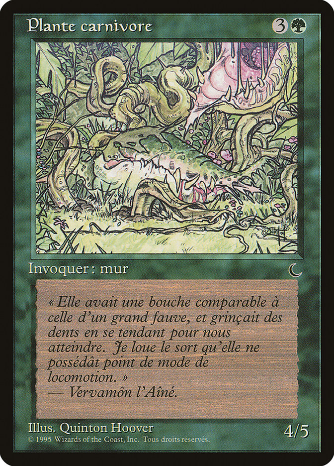 Carnivorous Plant (French) - "Plante carnivore" [Renaissance] | Devastation Store
