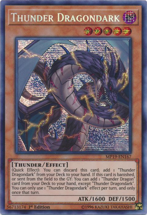 Thunder Dragondark [MP19-EN167] Prismatic Secret Rare | Devastation Store