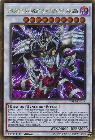 Dragocytos Corrupted Nethersoul Dragon [PGL2-EN014] Gold Secret Rare | Devastation Store