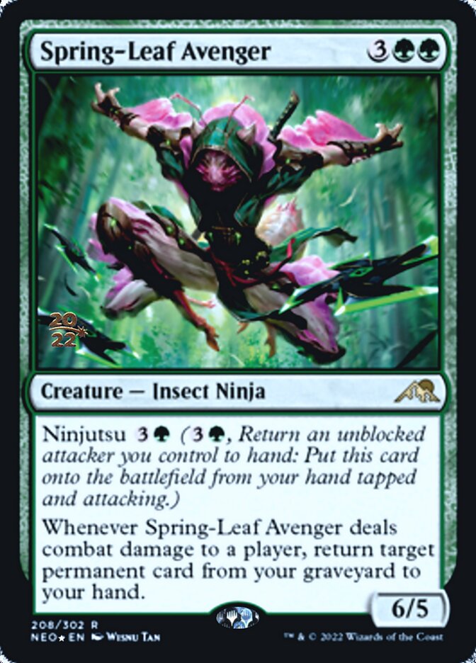 Spring-Leaf Avenger [Kamigawa: Neon Dynasty Prerelease Promos] | Devastation Store