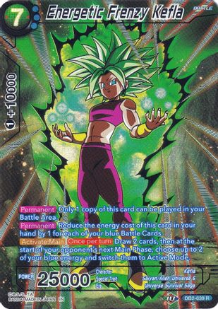 Energetic Frenzy Kefla (DB2-039) [Collector's Selection Vol. 2] | Devastation Store