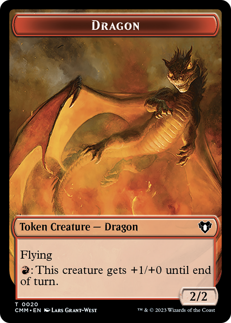 Thopter // Dragon (0020) Double-Sided Token [Commander Masters Tokens] | Devastation Store