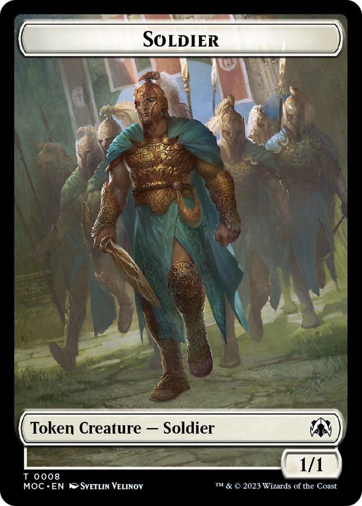 Vampire Knight // Soldier Double-Sided Token [March of the Machine Commander Tokens] | Devastation Store