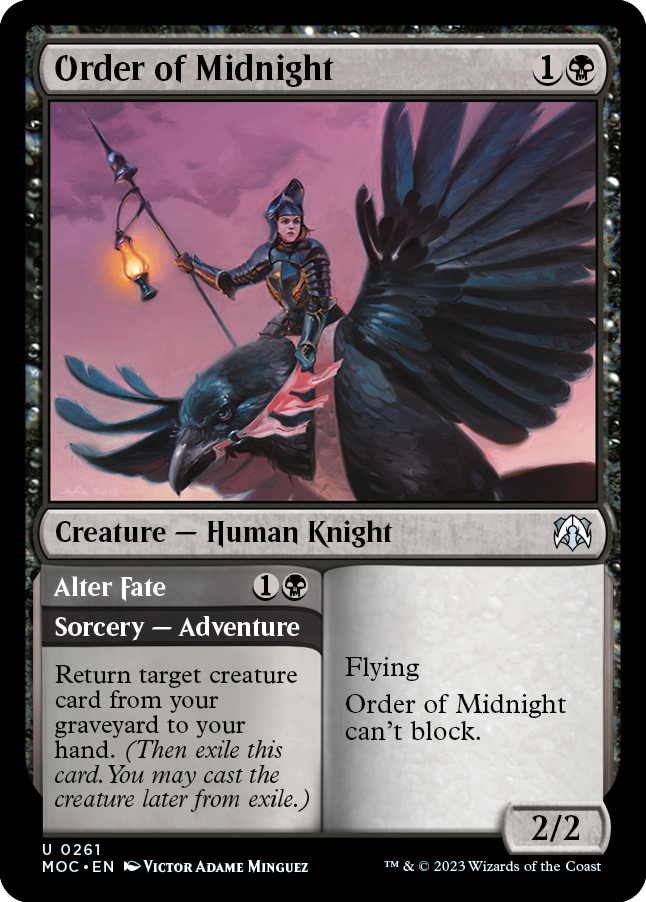 Order of Midnight // Alter Fate [March of the Machine Commander] | Devastation Store