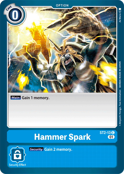Hammer Spark [ST2-13] (Alternative Art) [Starter Deck: Ulforce Veedramon] | Devastation Store