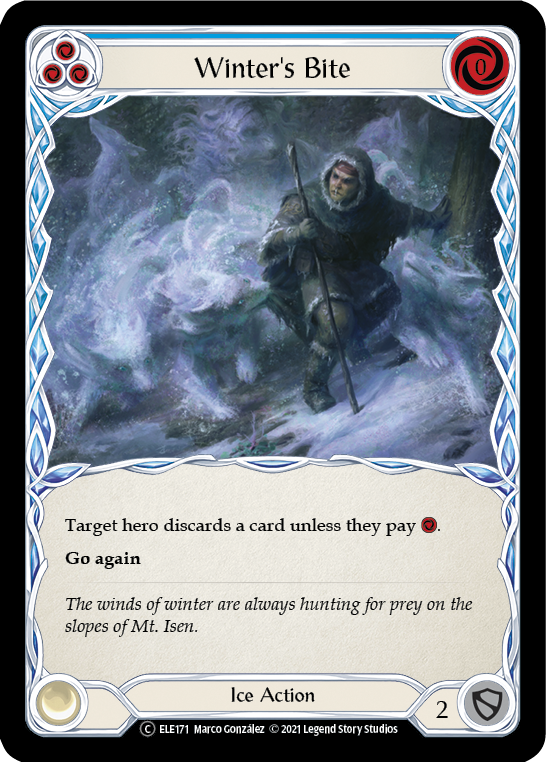 Winter's Bite (Blue) [U-ELE171] Unlimited Rainbow Foil | Devastation Store
