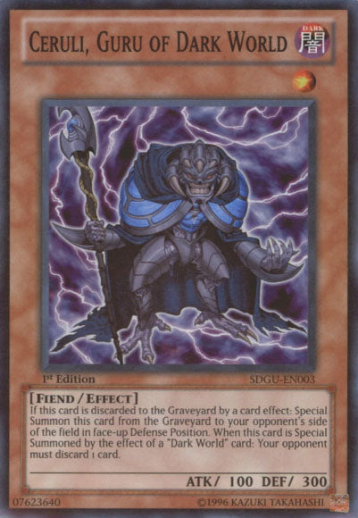 Ceruli, Guru of Dark World [SDGU-EN003] Super Rare | Devastation Store