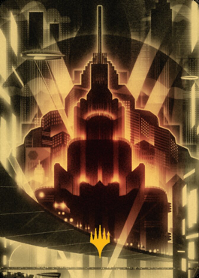 Plains Art Card (Gold-Stamped Signature) [Streets of New Capenna Art Series] | Devastation Store