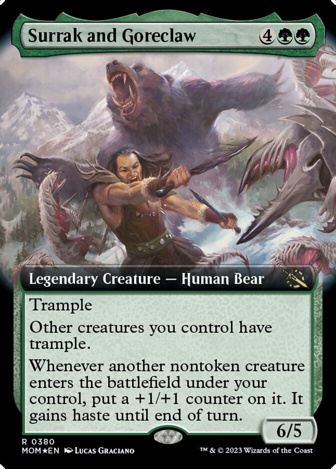 Surrak and Goreclaw (Extended Art) [March of the Machine] | Devastation Store