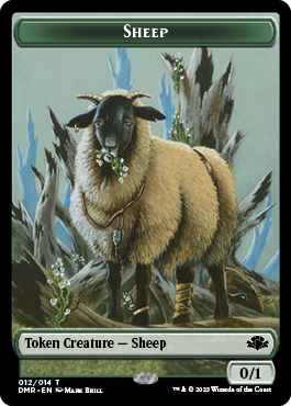 Sheep Token [Dominaria Remastered Tokens] | Devastation Store