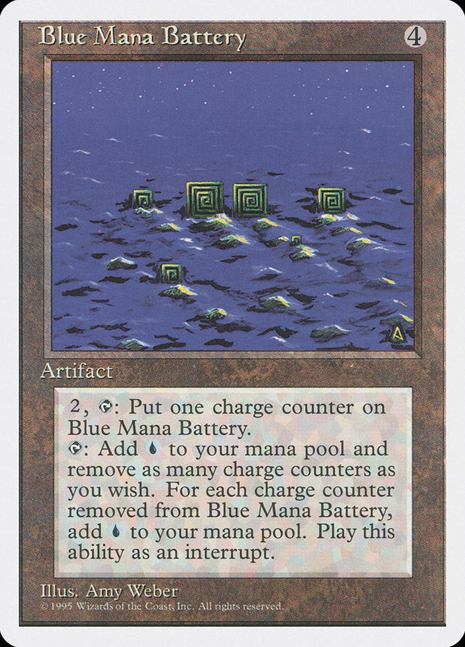 Blue Mana Battery [Fourth Edition] | Devastation Store
