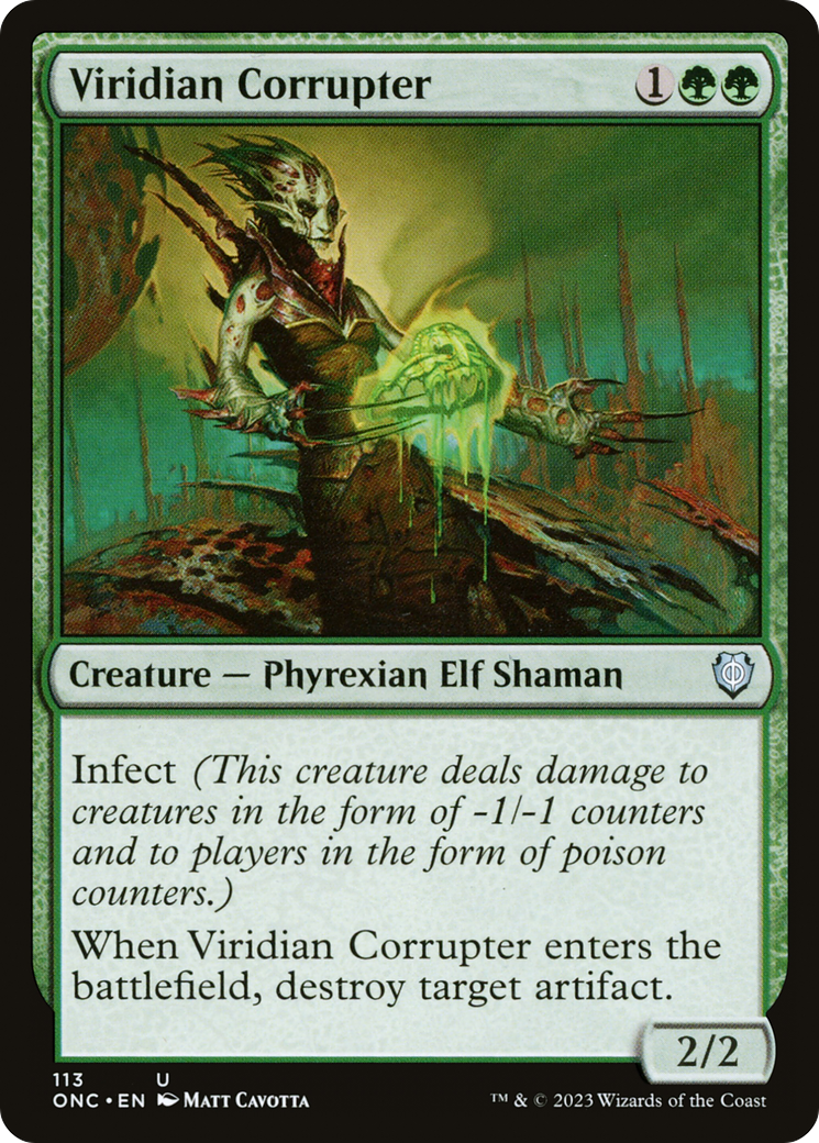 Viridian Corrupter [Phyrexia: All Will Be One Commander] | Devastation Store
