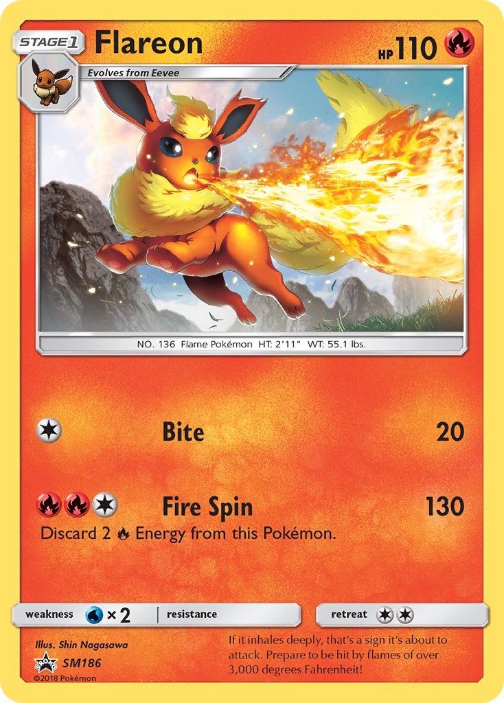 Flareon (SM186) [Sun & Moon: Black Star Promos] | Devastation Store