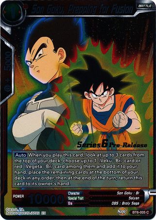 Son Goku, Prepping for Fusion [BT6-005_PR] | Devastation Store