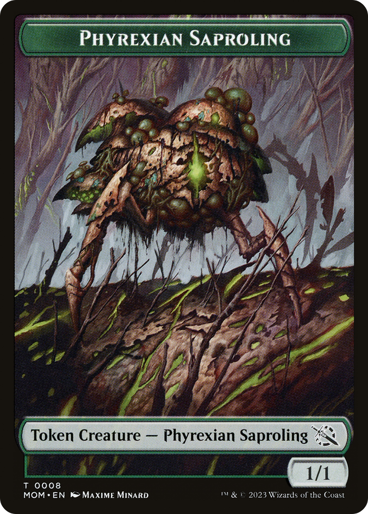 Monk // Phyrexian Saproling Double-Sided Token [March of the Machine Tokens] | Devastation Store