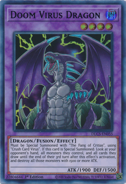 Doom Virus Dragon (Green) [DLCS-EN055] Ultra Rare | Devastation Store