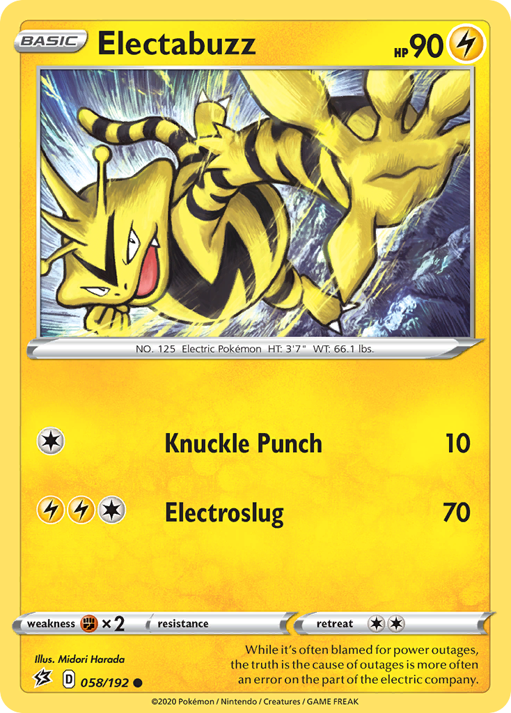 Electabuzz (058/192) [Sword & Shield: Rebel Clash] | Devastation Store