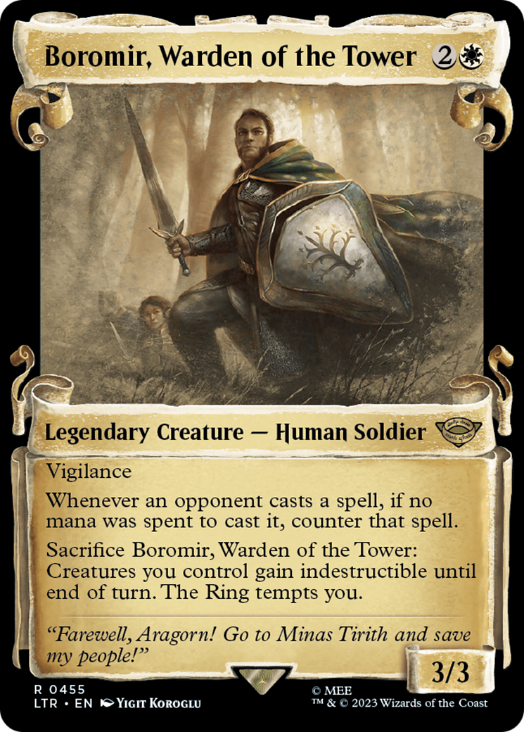 Boromir, Warden of the Tower [The Lord of the Rings: Tales of Middle-Earth Showcase Scrolls] | Devastation Store
