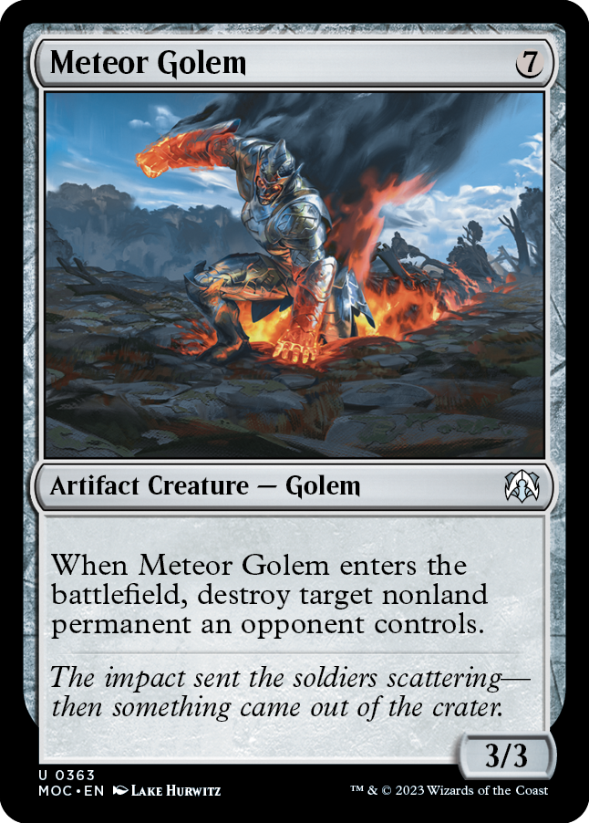 Meteor Golem [March of the Machine Commander] | Devastation Store