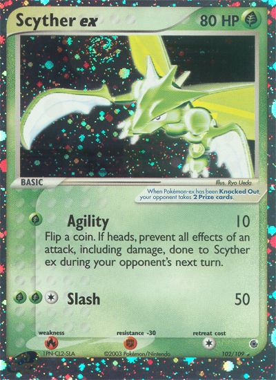 Scyther ex (102/109) [EX: Ruby & Sapphire] | Devastation Store