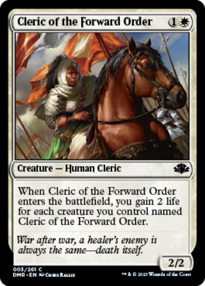 Cleric of the Forward Order [Dominaria Remastered] | Devastation Store