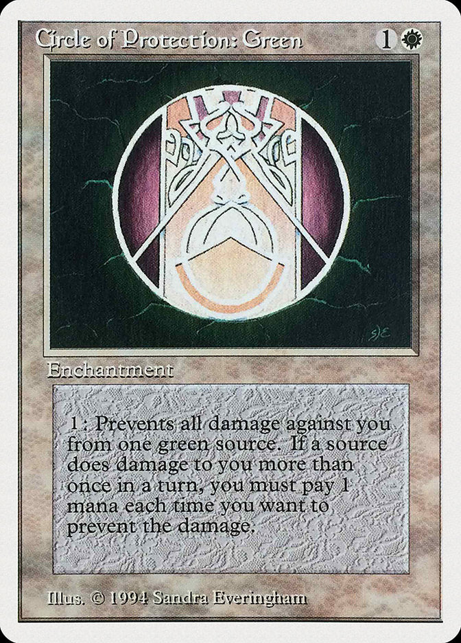 Circle of Protection: Green [Summer Magic / Edgar] | Devastation Store