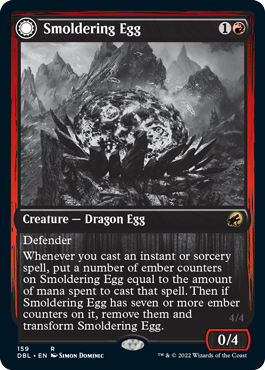 Smoldering Egg // Ashmouth Dragon [Innistrad: Double Feature] | Devastation Store