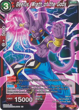 Beerus, Wrath of the Gods [EX11-04] | Devastation Store