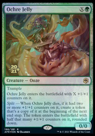 Ochre Jelly [Dungeons & Dragons: Adventures in the Forgotten Realms Prerelease Promos] | Devastation Store