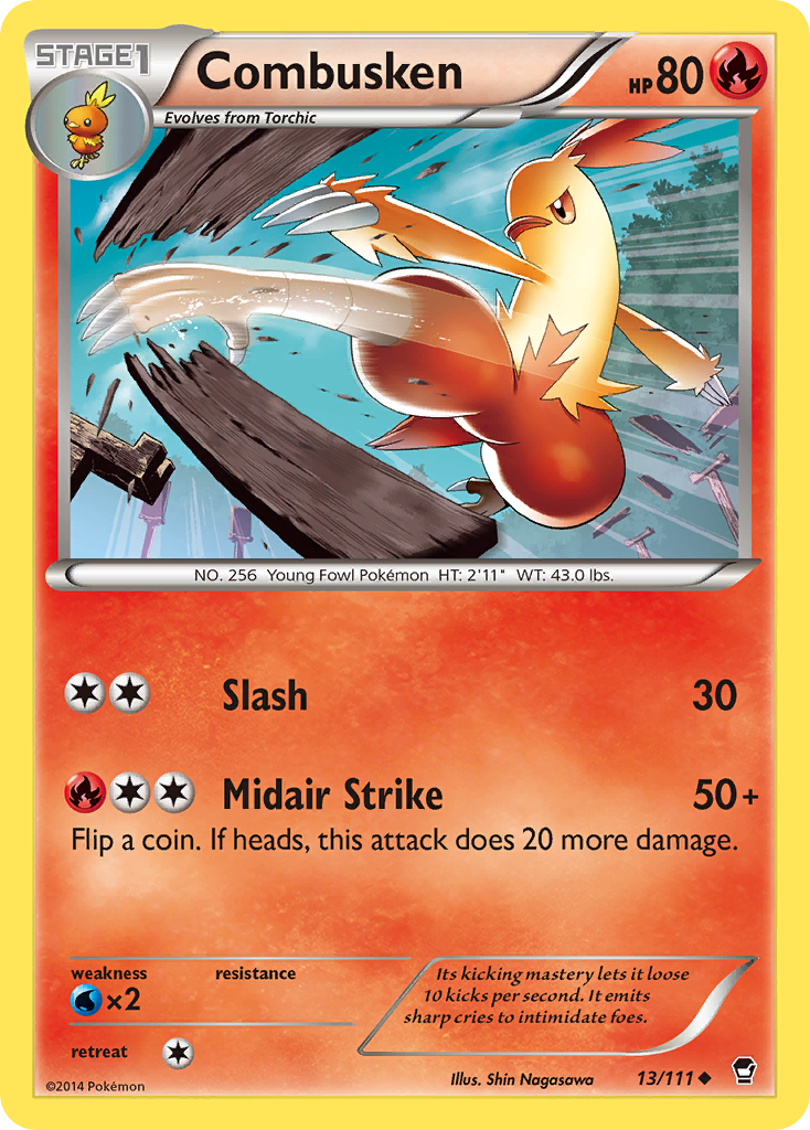 Combusken (13/111) [XY: Furious Fists] | Devastation Store