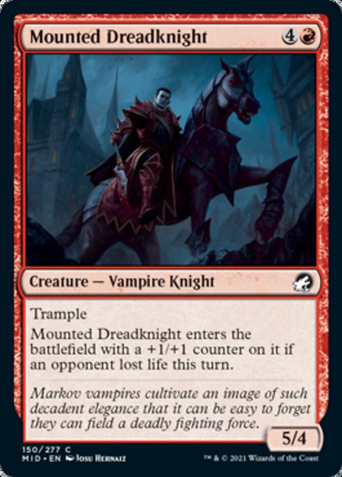 Mounted Dreadknight [Innistrad: Midnight Hunt] | Devastation Store