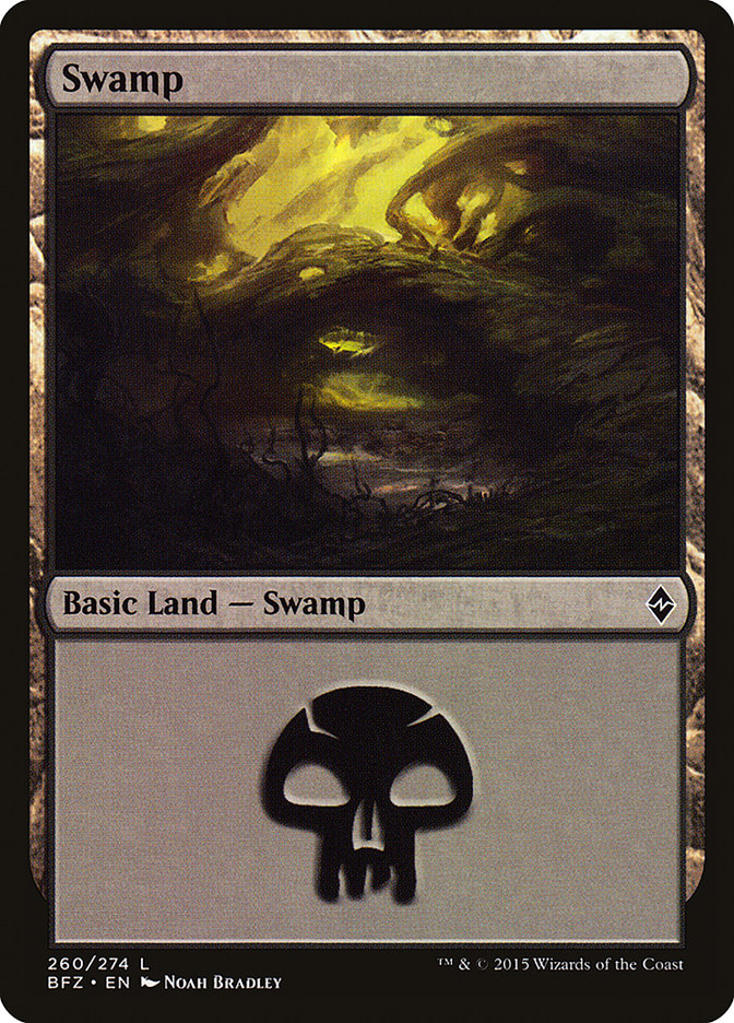 Swamp (260a) [Battle for Zendikar] | Devastation Store